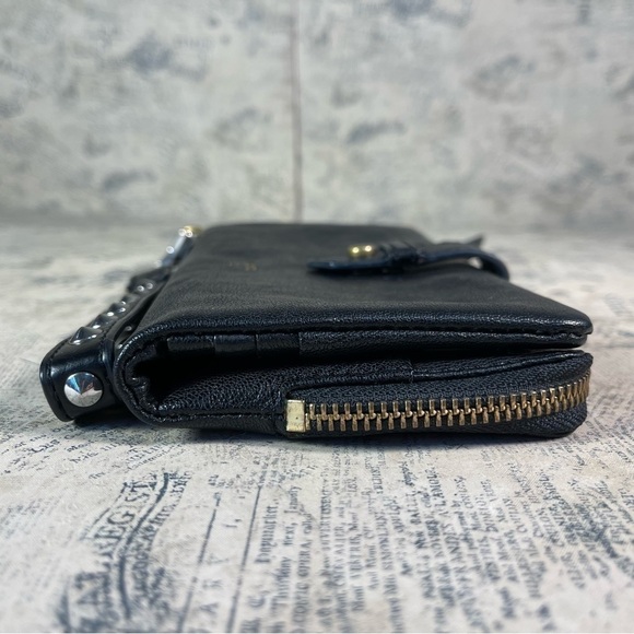 Fossil Becca Black Leather Wristlet / Wallet - Picture 4 of 9
